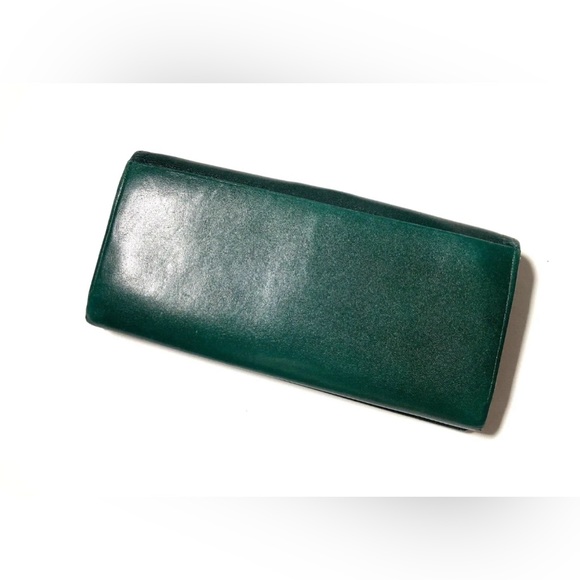 VALENTINO GARAVANI VINTAGE LARGE LOGO LEATHER LONG WALLET - Picture 5 of 16